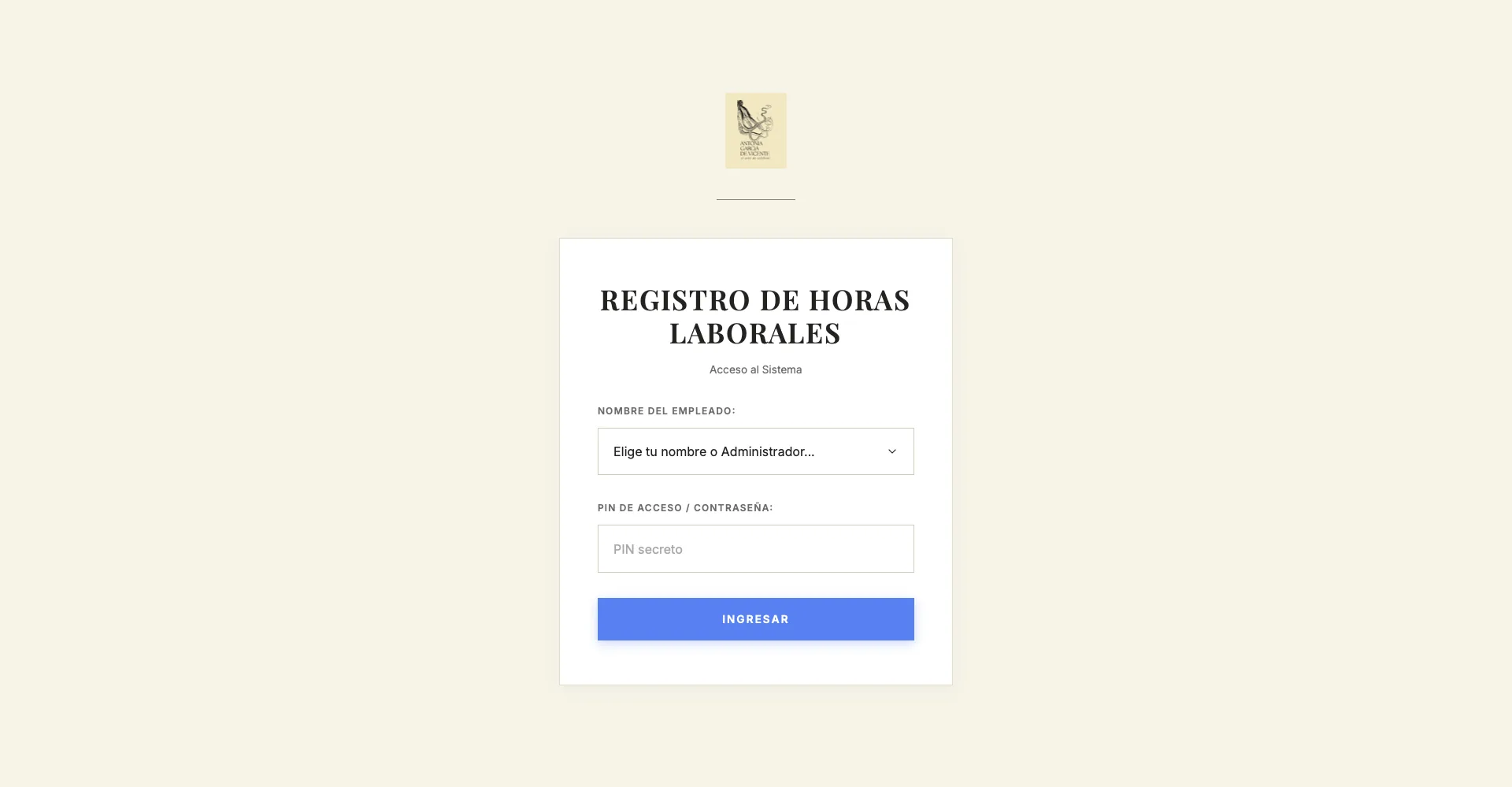 Acceso a la app de registro laboral AGDV